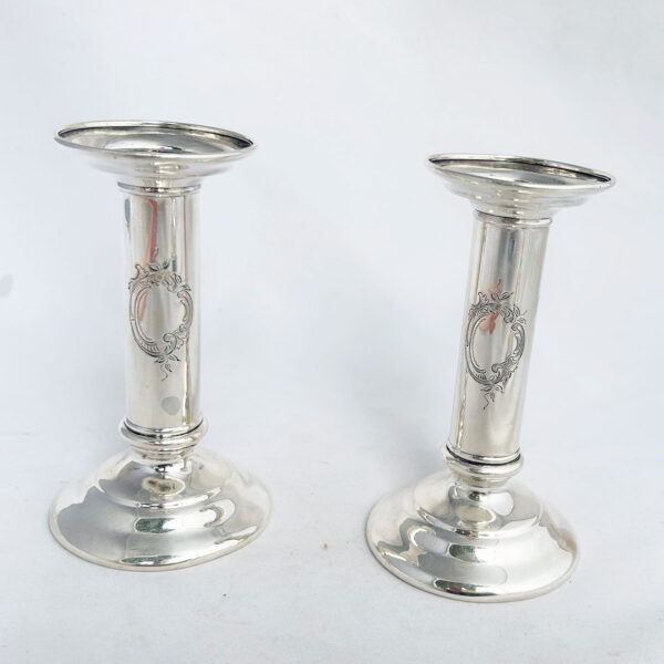 TIFFANY SILVER CANDLESTICKS - Image 2