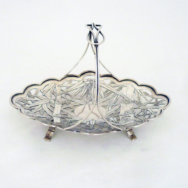 CHINESE EXPORT SILVER BASKET - Image 2