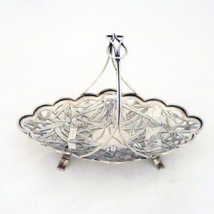 CHINESE EXPORT SILVER BASKET