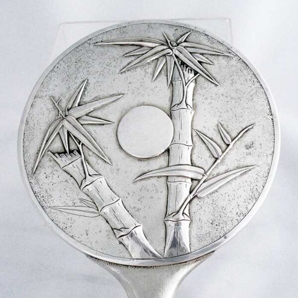 CHINESE EXPORT SILVER HAND MIRROR - Image 2