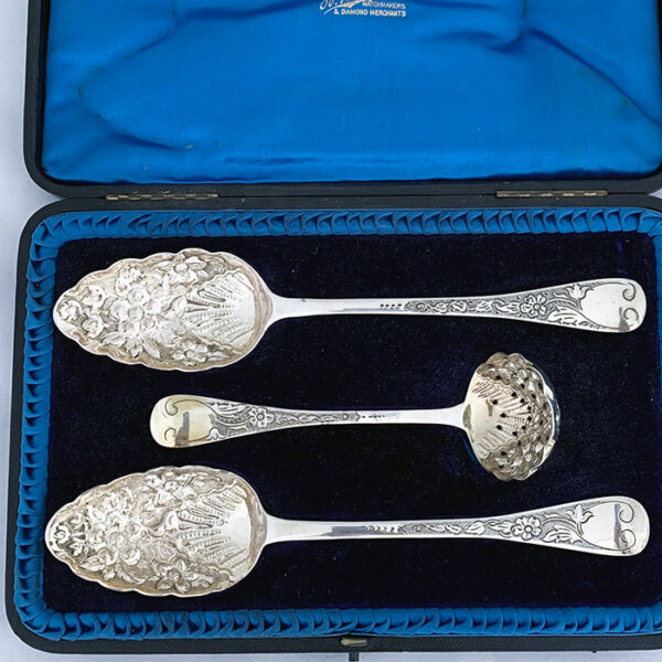 GEORGIAN SILVER FRUIT SPOONS - Image 5