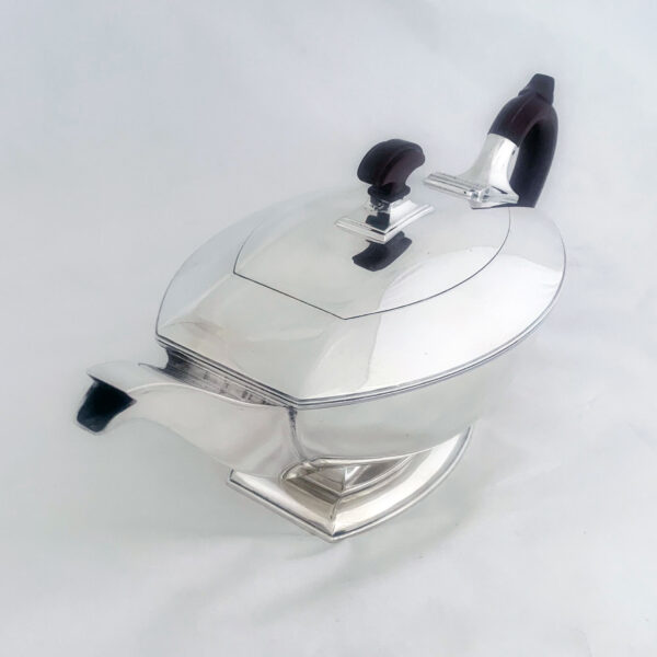 ENGLISH SILVER ART DECO TEA POT - Image 6