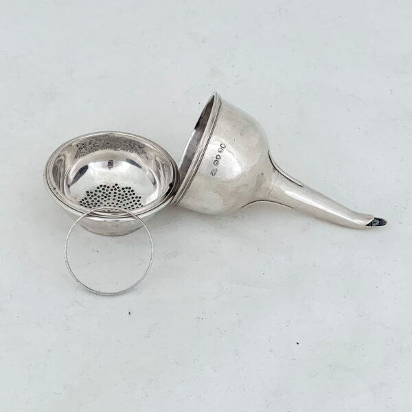 ENGLISH SILVER WINE FUNNEL - Image 6