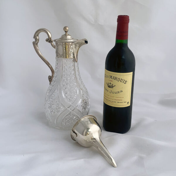 ENGLISH SILVER WINE FUNNEL - Image 2