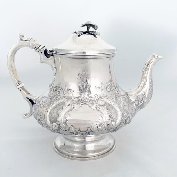 ENGLISH SILVER TEA SET - Image 11