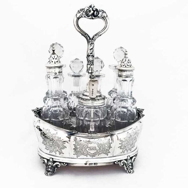 VICTORIAN ENGLISH SILVER CRUET
