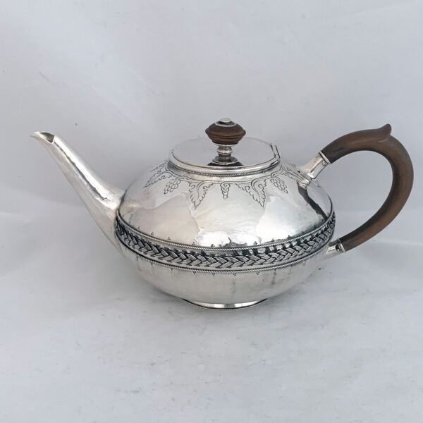 ENGLISH SILVER ARTS AND CRAFTS TEA SET - Image 7