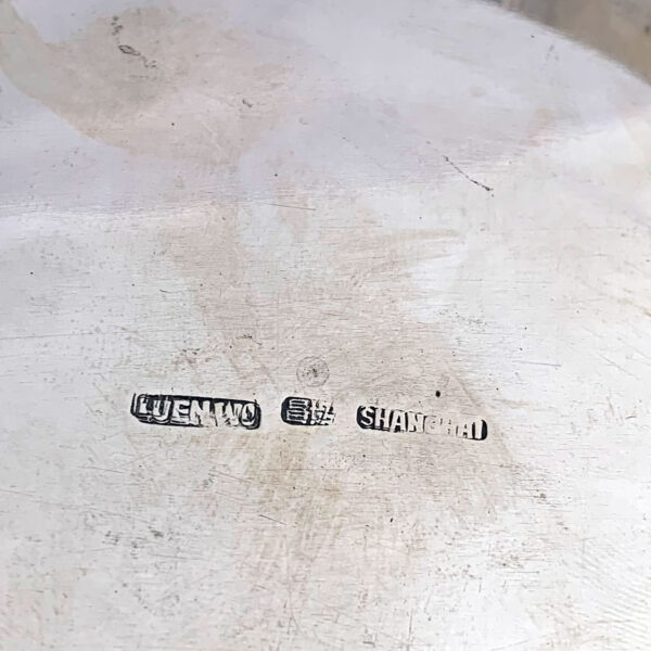 CHINESE EXPORT SILVER PLUM BOWL - Image 4