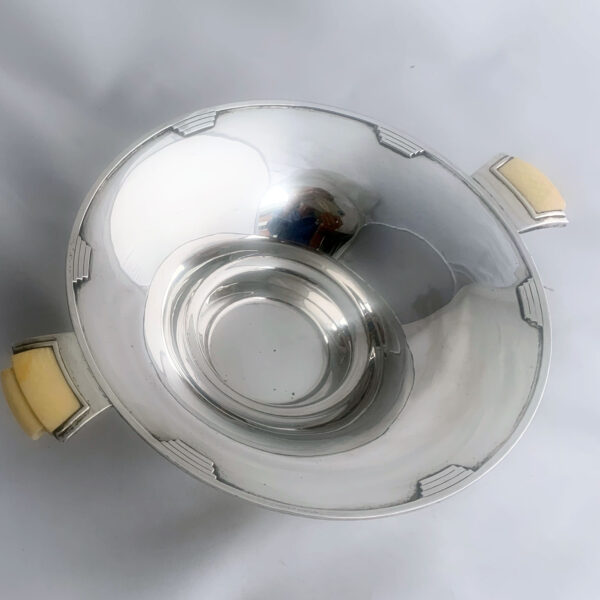 ENGLISH SILVER ART DECO TAZZA - Image 5