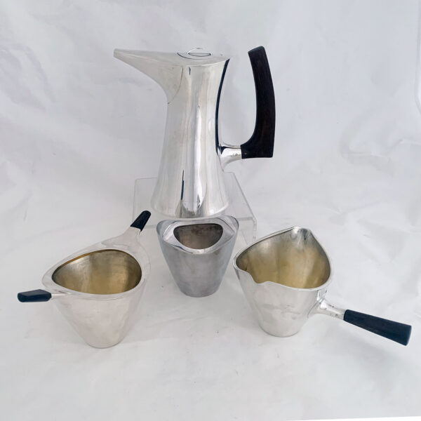 VINTAGE STERLING SILVER TEA SET - Image 2