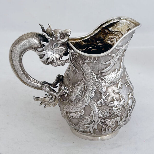CHINESE EXPORT SILVER SUGAR AND CREAM - Image 3