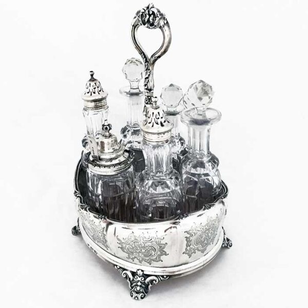 VICTORIAN ENGLISH SILVER CRUET - Image 8