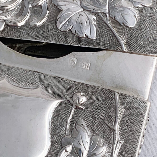 CHINESE EXPORT SILVER CARD CASE - Image 4