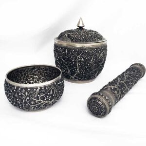 BURMESE SILVER SHAN PIECES