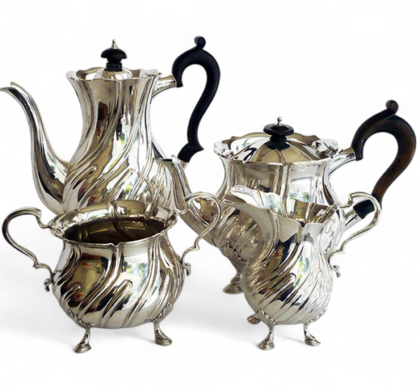 VICTORIAN ENGLISH SILVER TEA SET