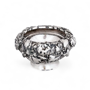JAPANESE EXPORT SILVER IRIS BOWL