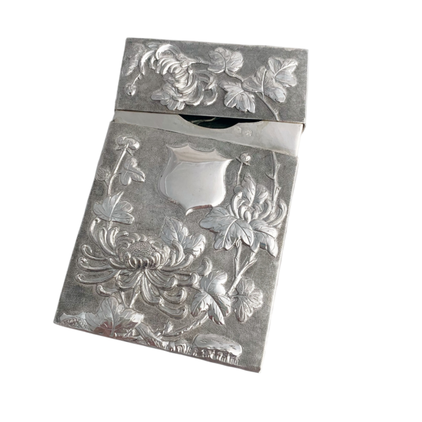 CHINESE EXPORT SILVER CARD CASE